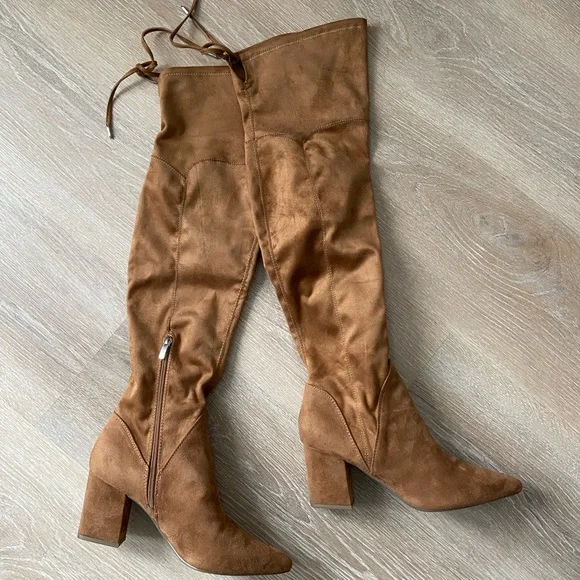 Marc Fisher Reda Block Heel Boots - Picture 2 of 12